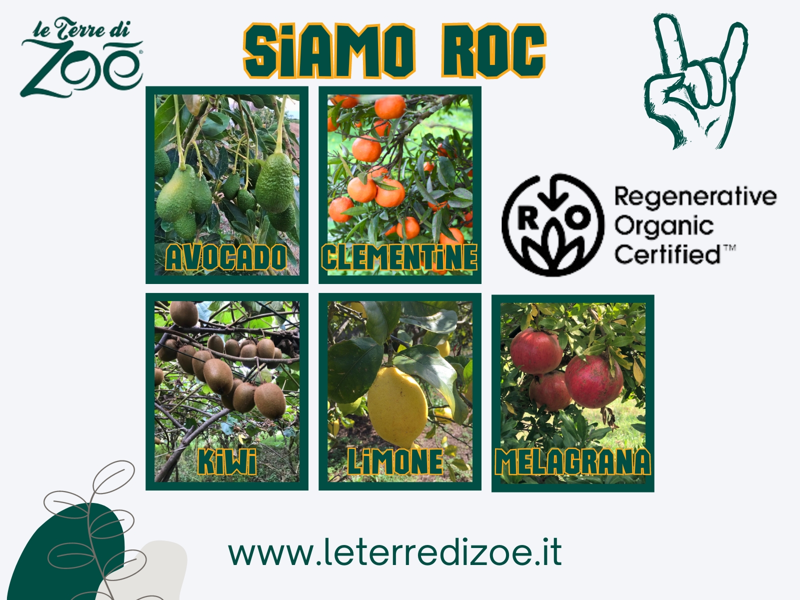 ROC certification (Regenerative Organic Certified) for Le terre di zoè Le terre di zoè