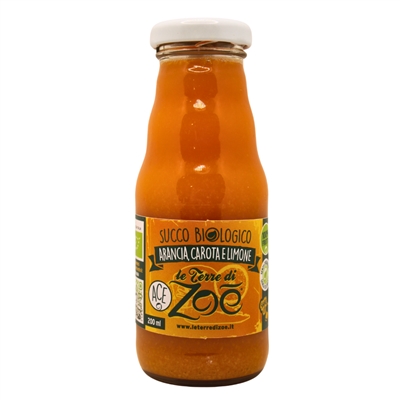 Organic Ace - Orange, Carrot and Lemon Juice 200ml